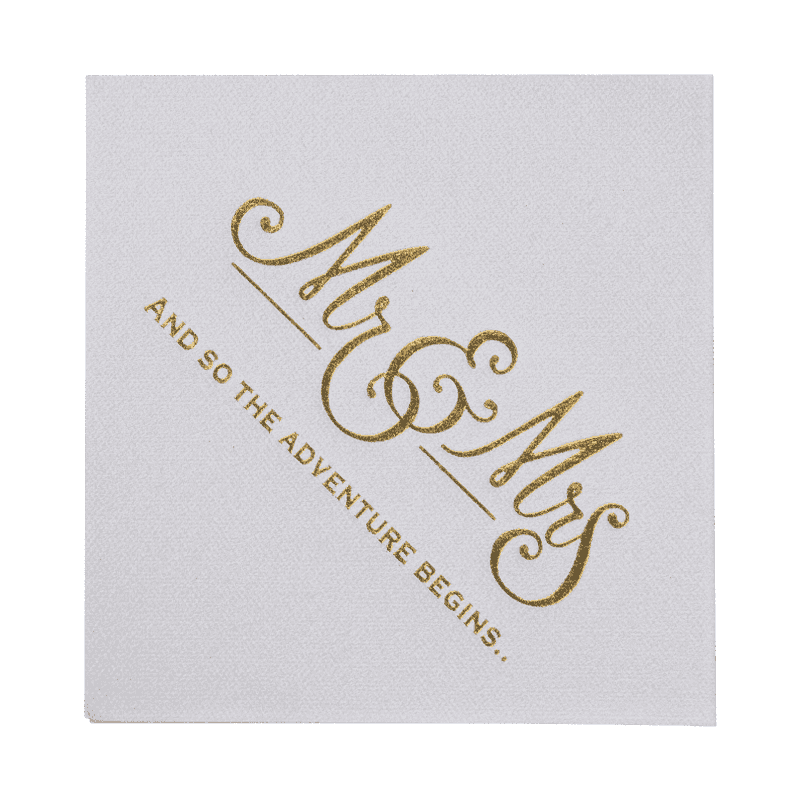 25x25 Tuala Kertas Udara Sangat Menyerap Dengan Hot Stamping SJ1401