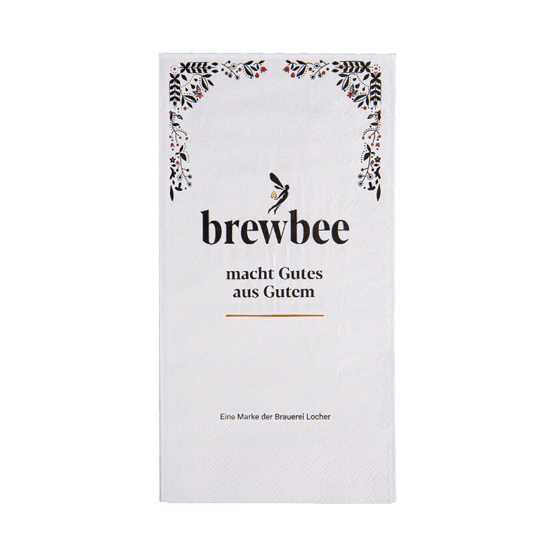 40x40 Napkin Makan Malam Bercetak Lembut dan Lancar 3ply SJ3202