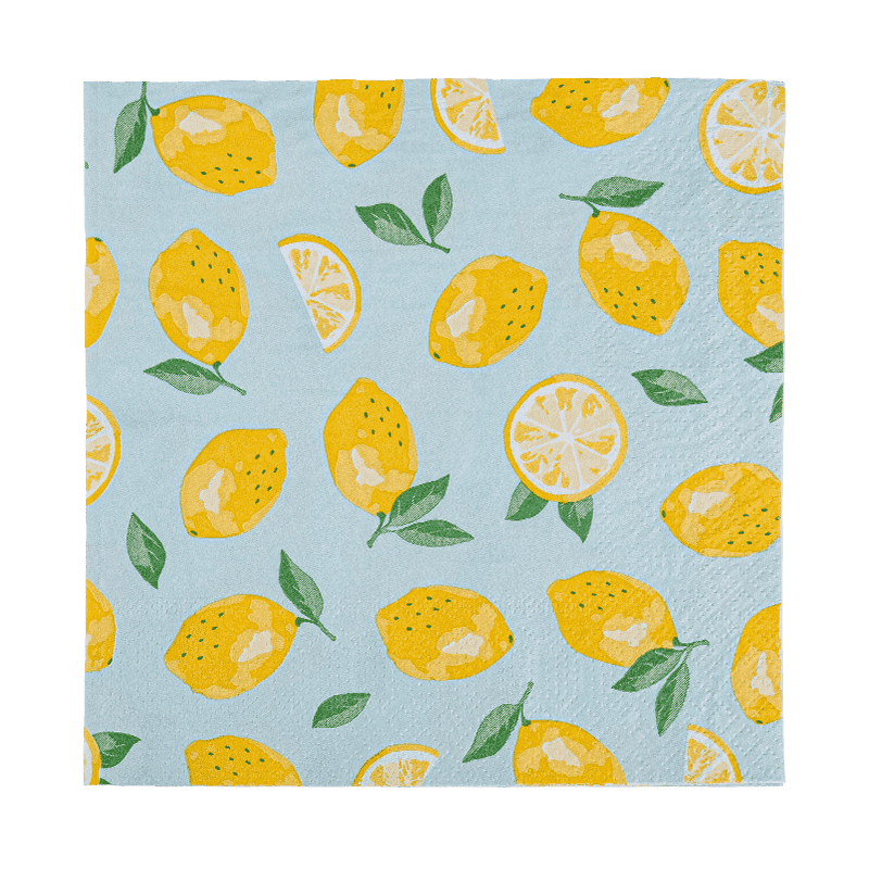 33x33 Cetak penuh 2-ply kertas tuala kertas friut corak SJ5101